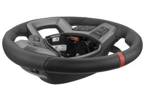 Ford F-150 Steering Wheel Kit - Ford Racing - Raptor Style - Black with Red Sightline - `15-`18 Ford F-150 Steering Wheel Kit - Ford Racing - Raptor Style - Black with Red Sightline - `15-`18